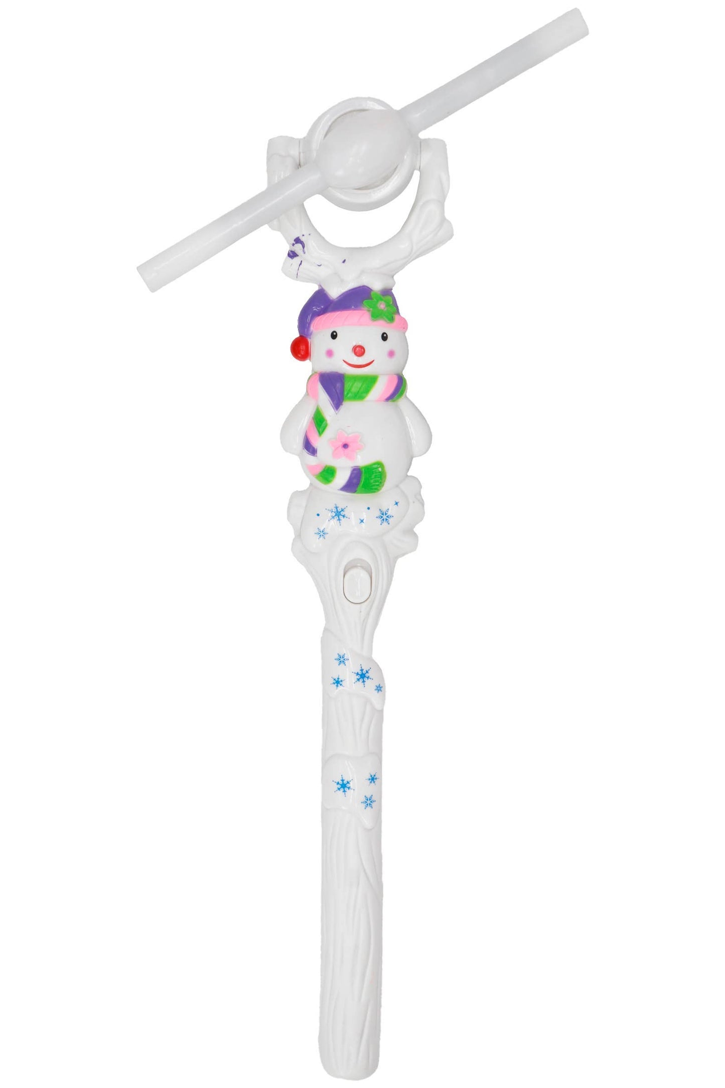 Snowman Christmas Light-up Noise Windmill Wand