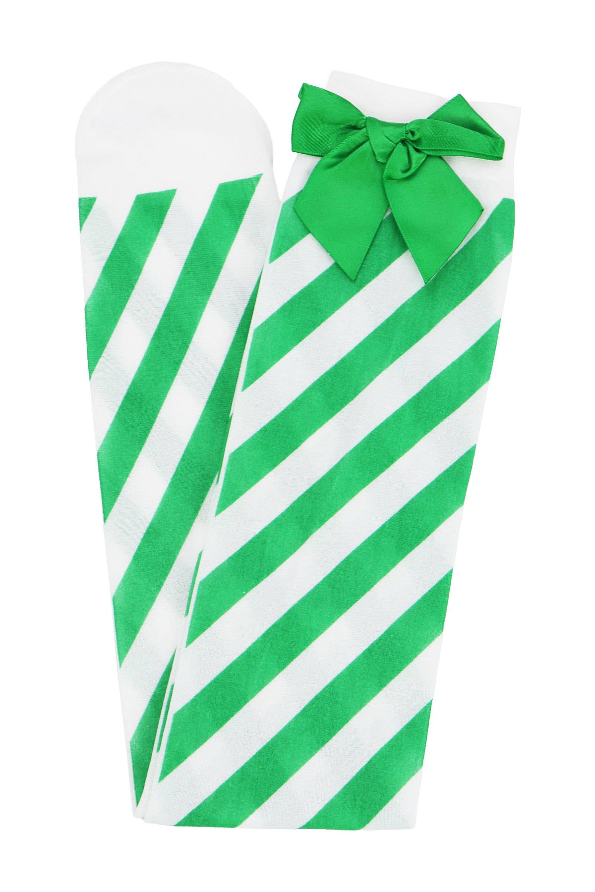 Christmas Santa Girl Stripe OTK Sock Tights