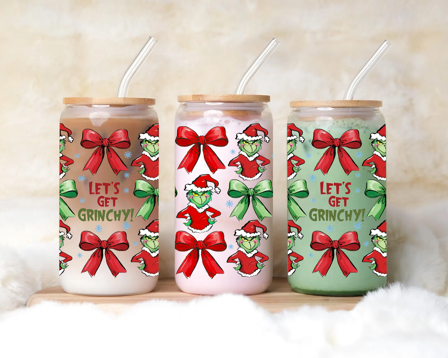 Let's Get Grinchy Wrap UV DTF Sticker