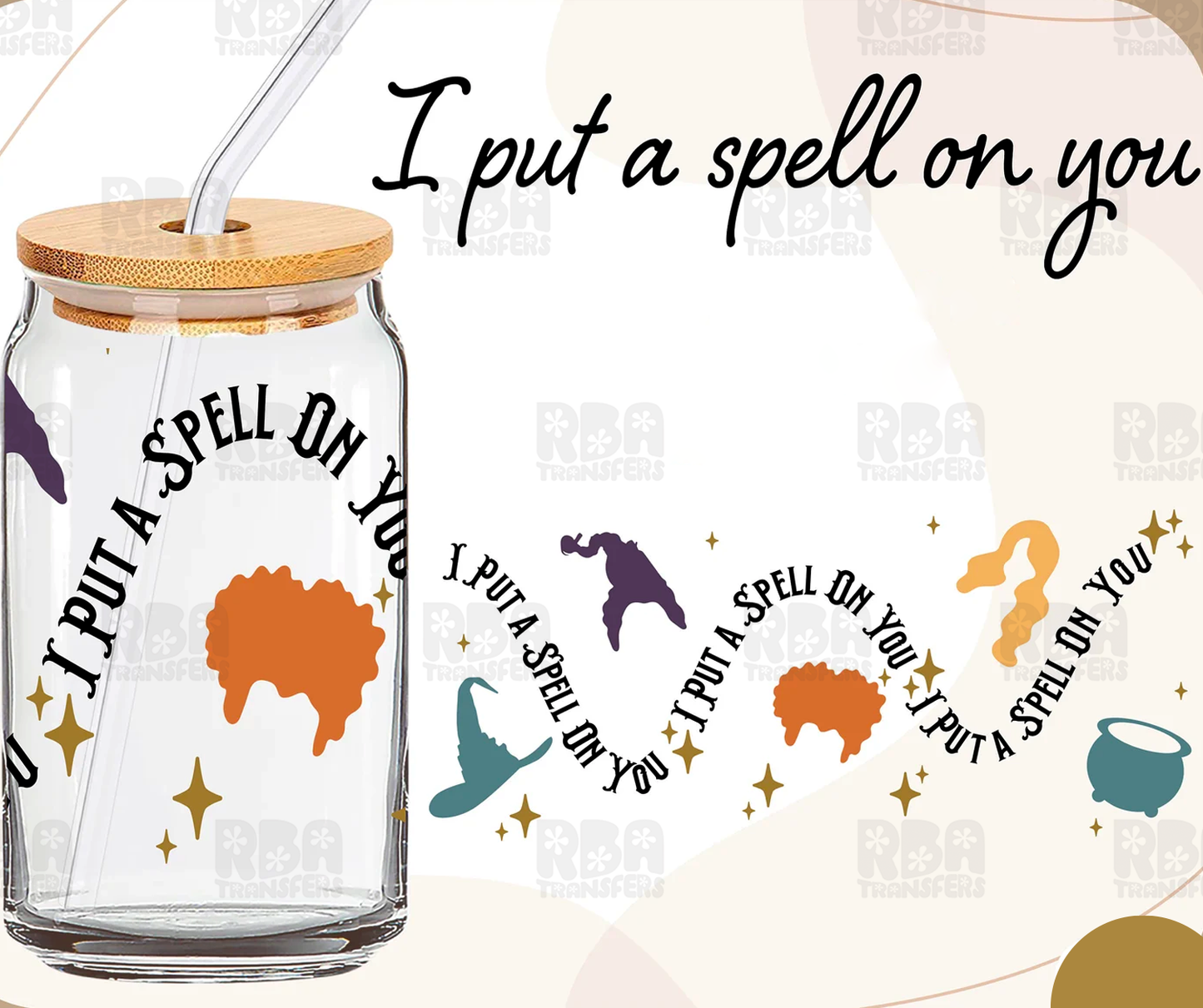 I Put A Spell On You Wrap UV DTF Sticker