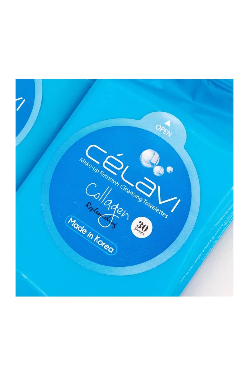 Celavi MT002 Collagen Makeup Cleansing Towelette - 6pc