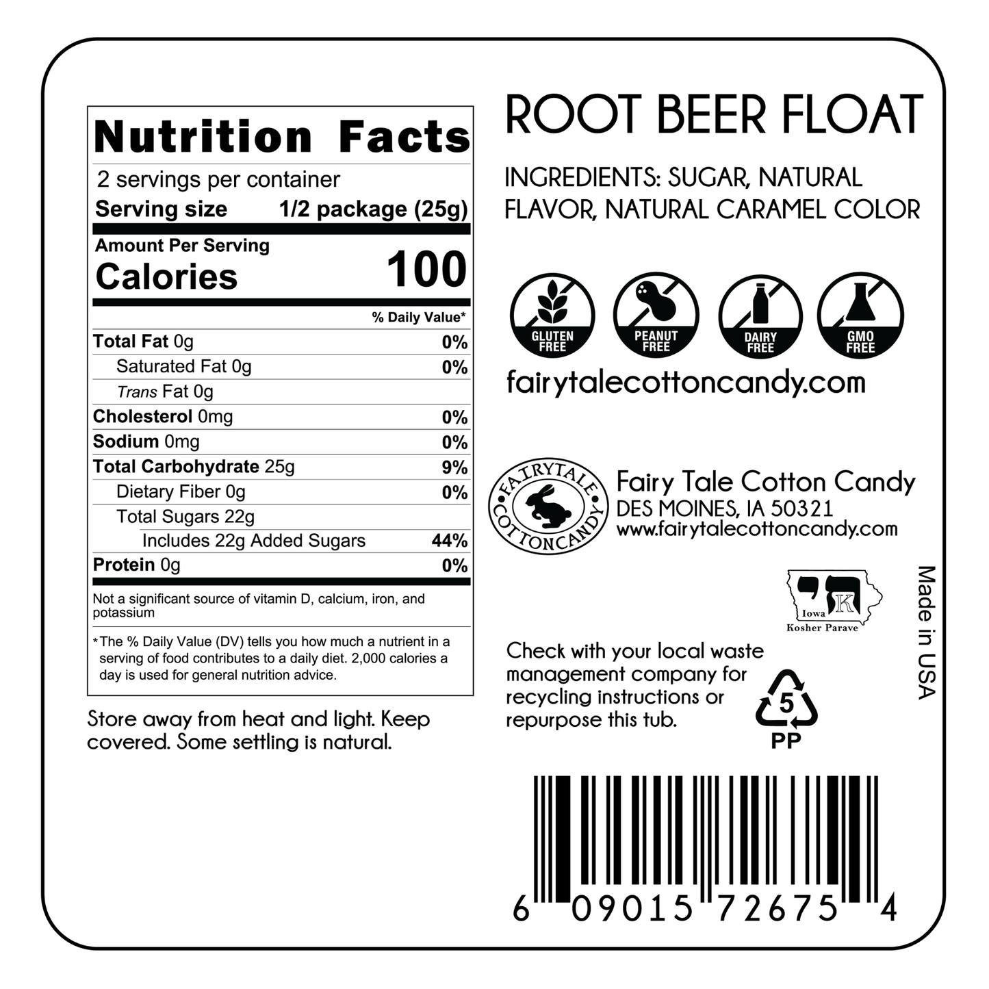 Root Beer Float Cotton Candy