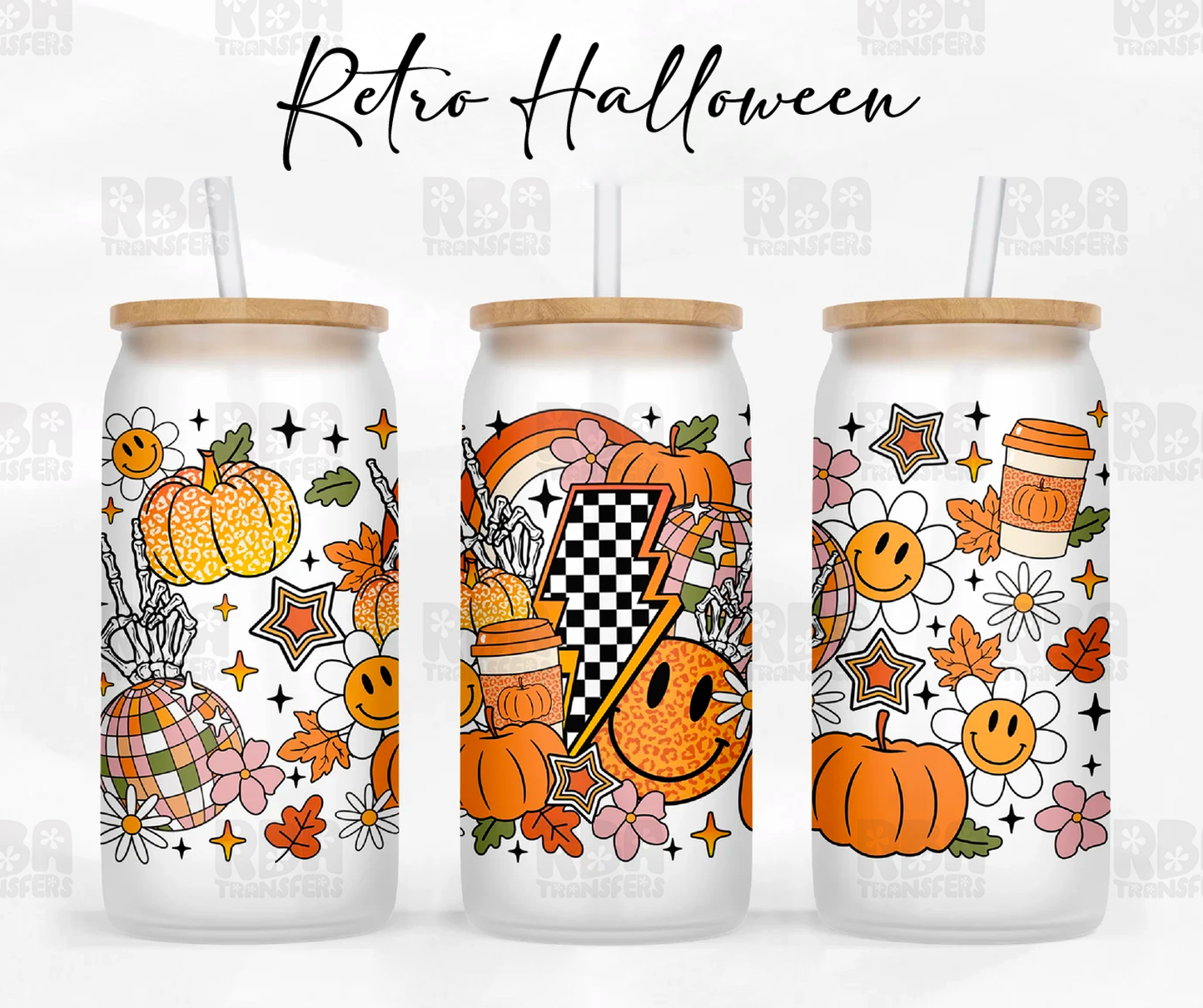 Retro Halloween Wrap UV DTF Sticker