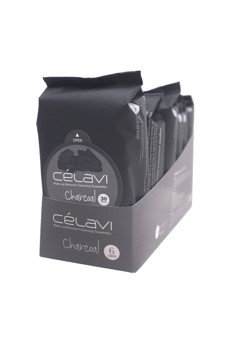 Celavi MT010 Charcoal Makeup Cleansing Towelette (1pc) 30 wipes