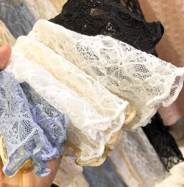 Textured Floral Lace Sheer Mesh see through Layering Top