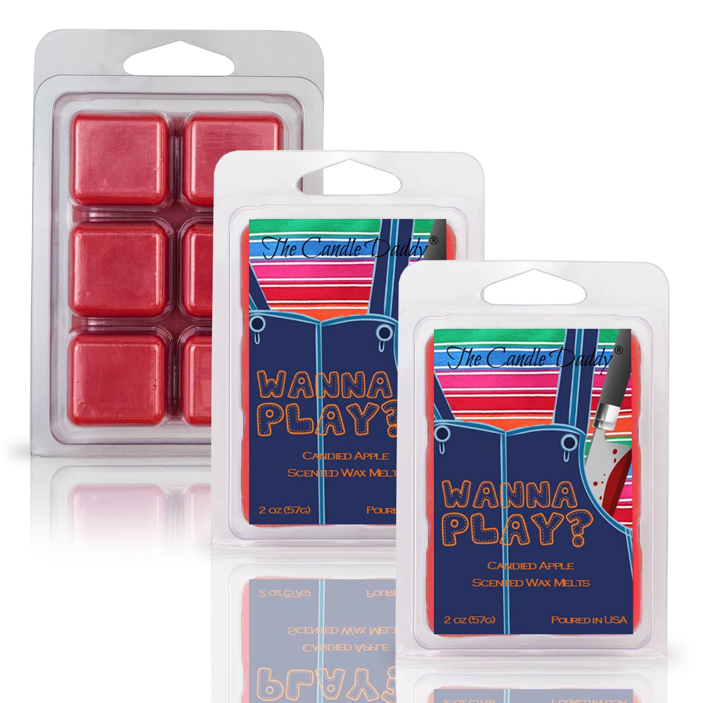 FUNNY FALL HALLOWEEN - WANNA PLAY? - CANDY APPLE WAXMELT