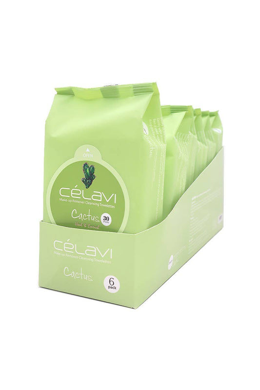 Celavi MT017 Cactus Makeup Cleansing Towelette (1pack) 30 wipes