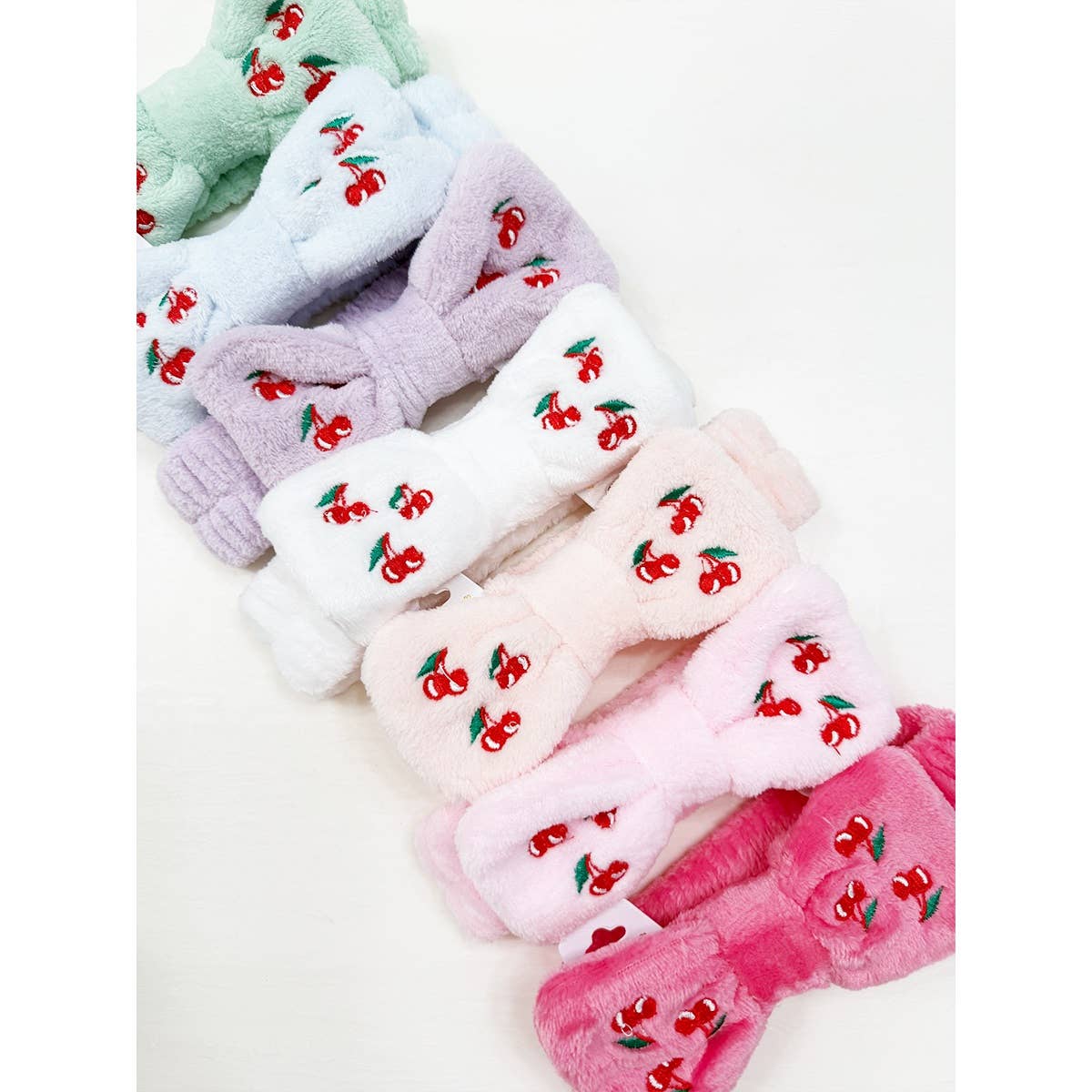 Cherry Embroidery Everyday Facial Spa Headband