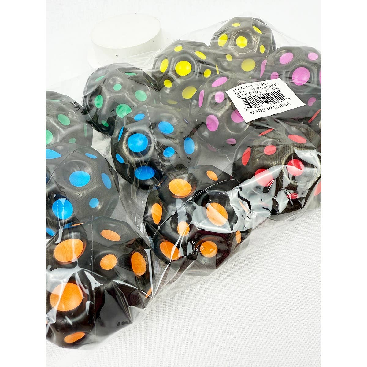 Black Tone Super High Bouncing Balls Toys