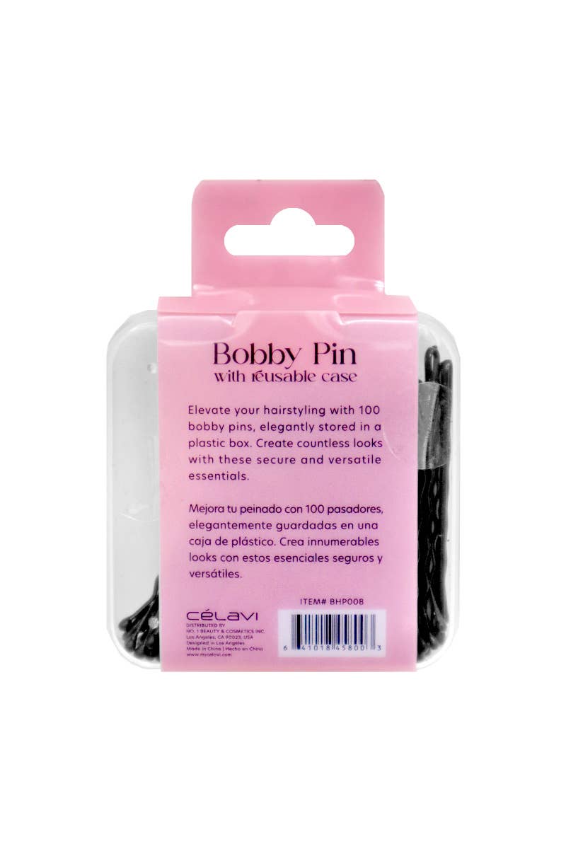Celavi BHP008 Bobby Pin with Reusable Case- 12