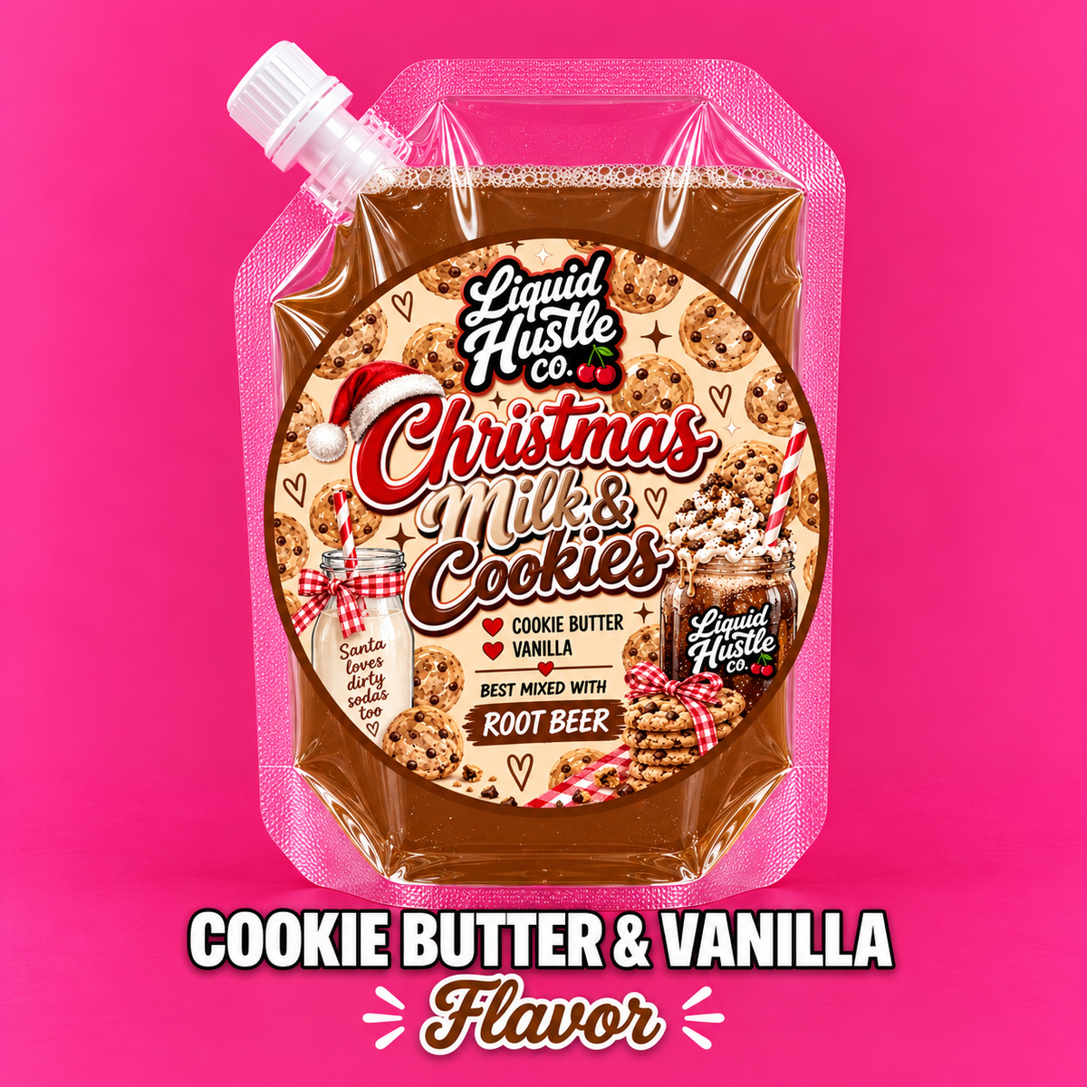 Christmas Milk & Cookies Dirty Soda Packet