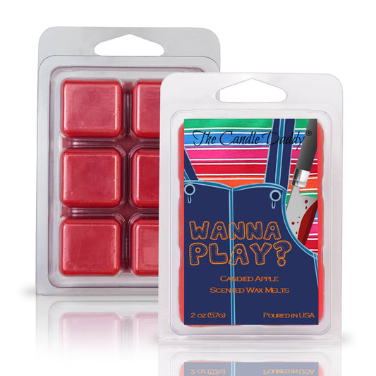 FUNNY FALL HALLOWEEN - WANNA PLAY? - CANDY APPLE WAXMELT