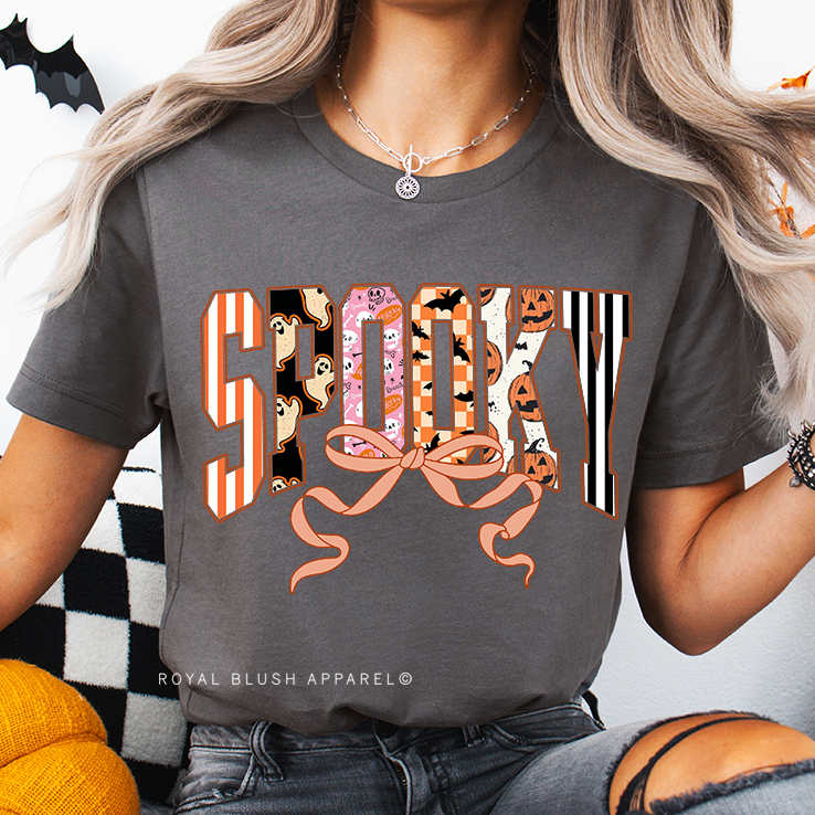 SPOOKY Bow Full Color Transfer