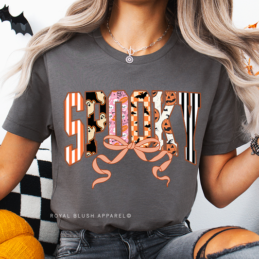 SPOOKY Bow Full Color Transfer