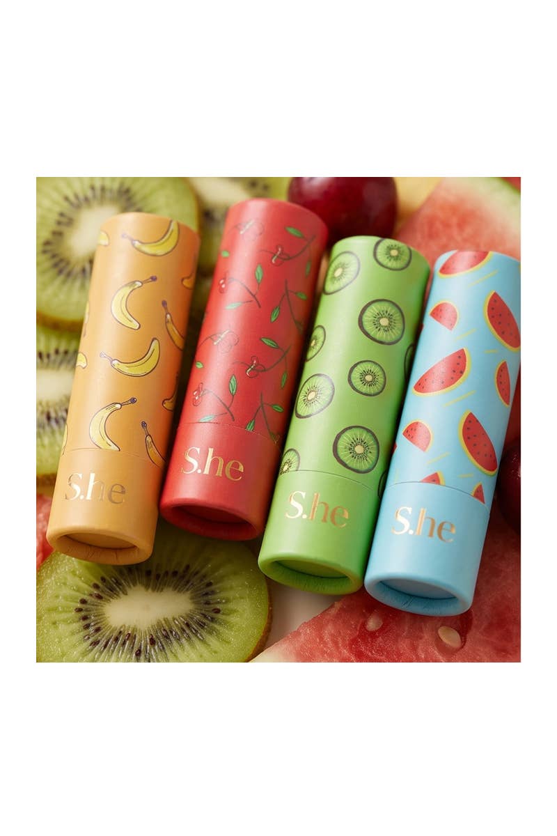 SHE LB418 Vitamin E Fruit Moisturizing Lip Balm - 36 pcs