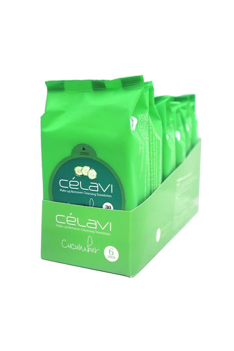 Celavi MT004 Cucumber Makeup Cleansing Towelette - 6pc