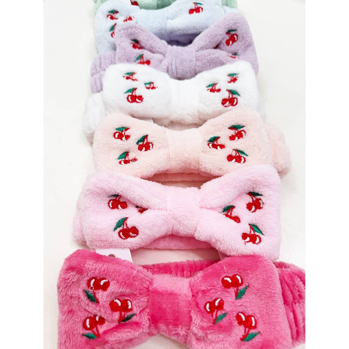 Cherry Embroidery Everyday Facial Spa Headband
