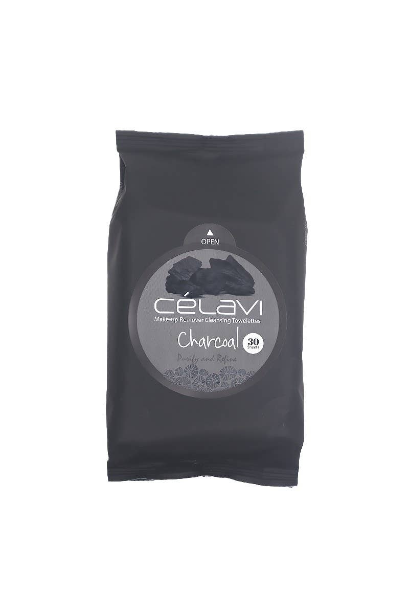 Celavi MT010 Charcoal Makeup Cleansing Towelette (1pc) 30 wipes
