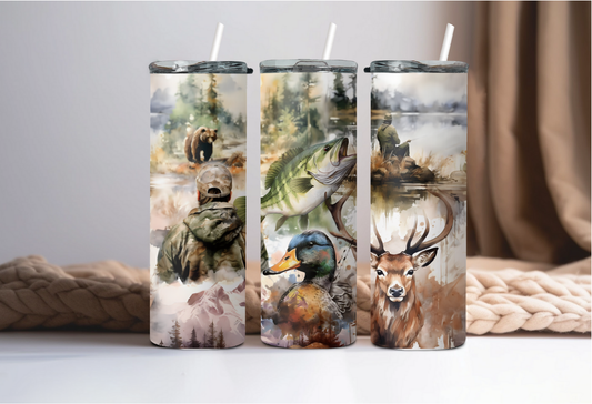 Men Hunting Animals Tumbler