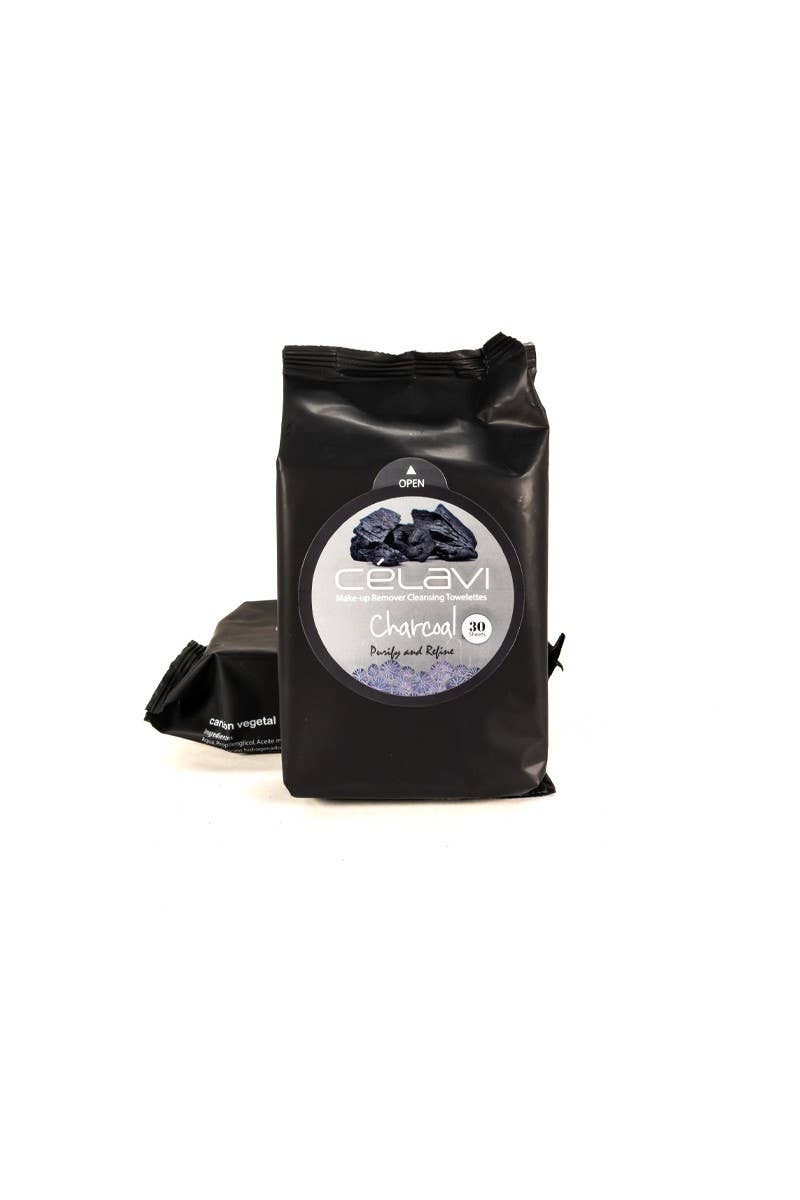 Celavi MT010 Charcoal Makeup Cleansing Towelette (1pc) 30 wipes