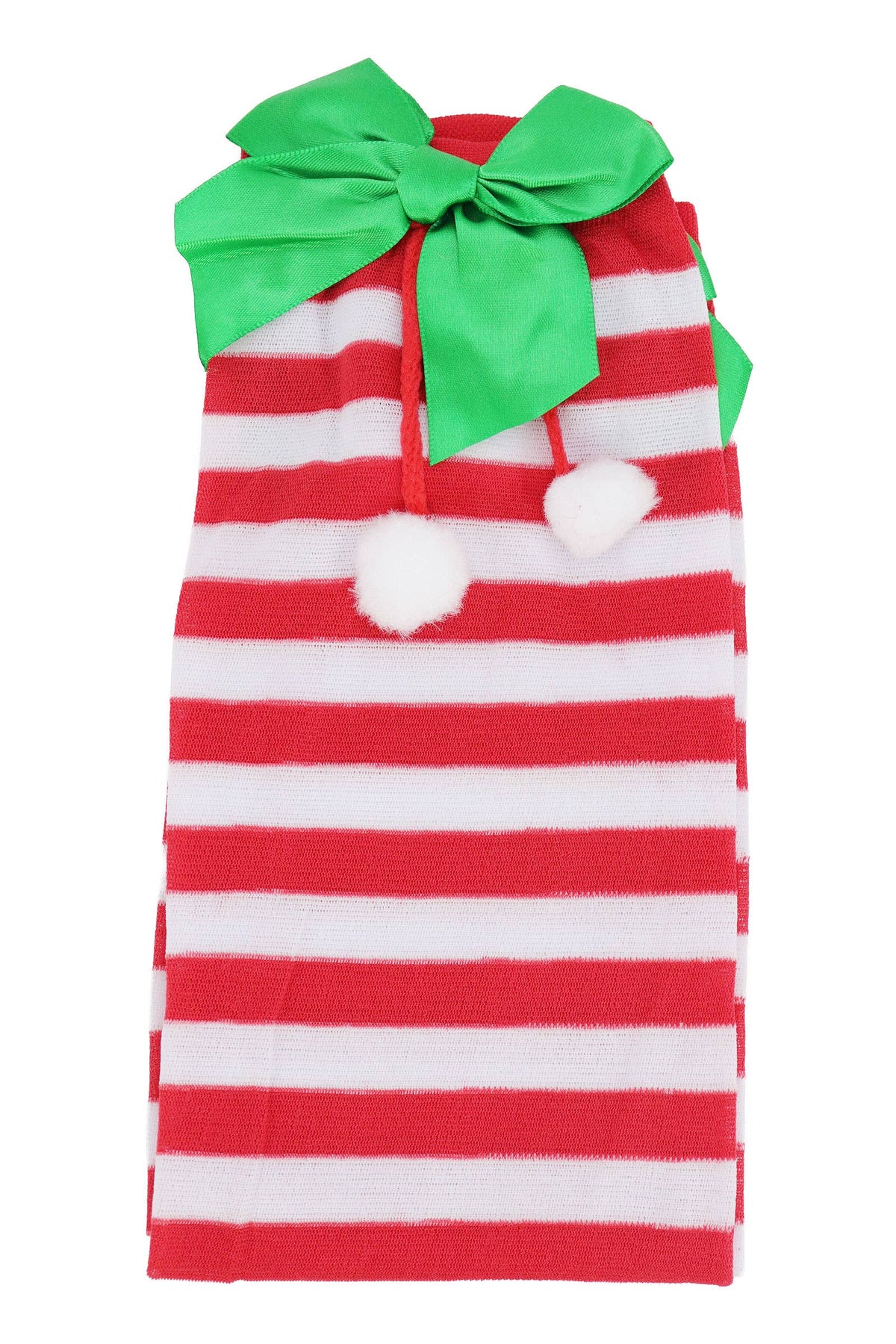 Christmas Santa Girl Stripe OTK Sock Tights