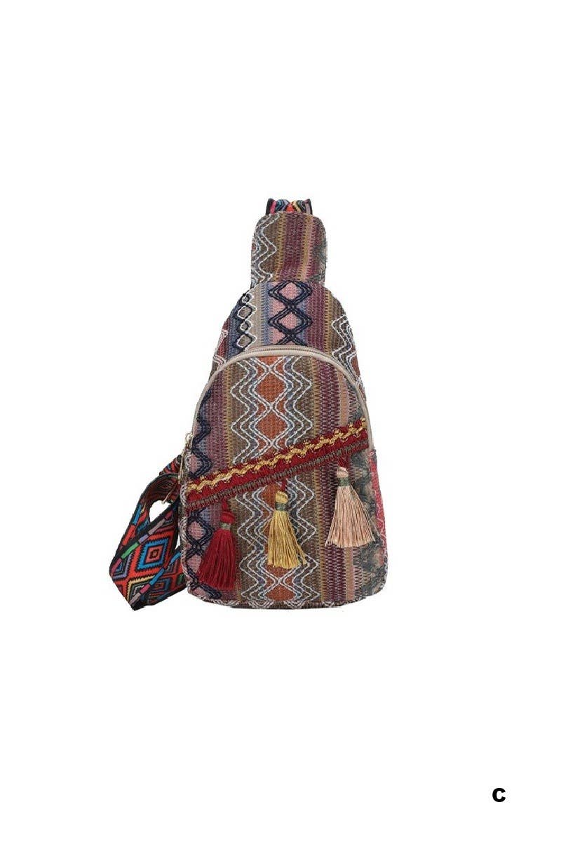 Boho Ethic Crossbody Sling Bag