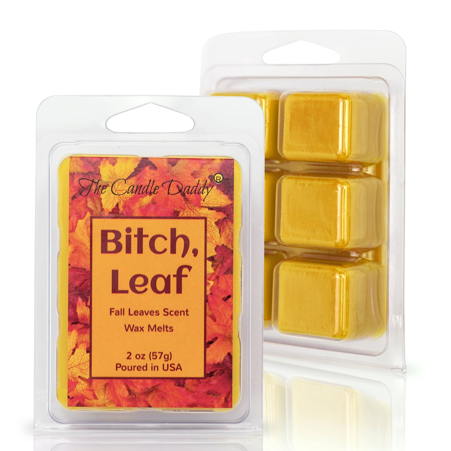 FUNNY FALL HALLOWEEN - BITCH, LEAF - FALL LEAVES WAX MELT