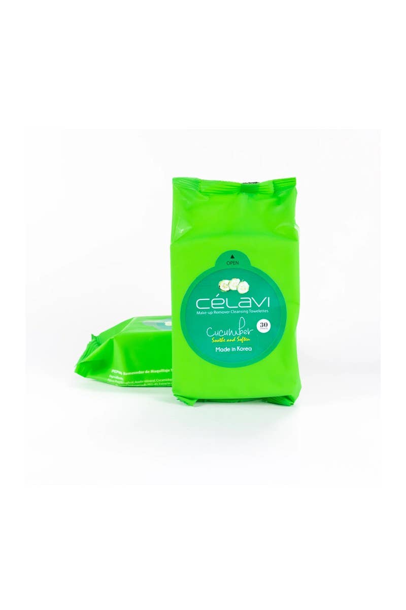 Celavi MT004 Cucumber Makeup Cleansing Towelette - 6pc