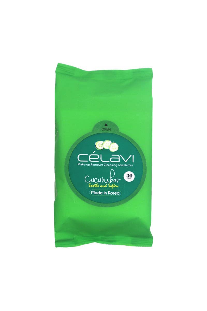 Celavi MT004 Cucumber Makeup Cleansing Towelette - 6pc