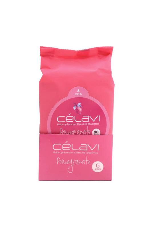 Celavi MT005 Pomegranate Makeup Cleansing Towelette - 6pc