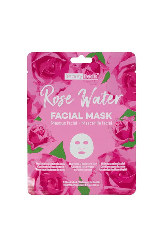 Beauty Treats 227 Rose Water Facial Mask Sheet - 24pc