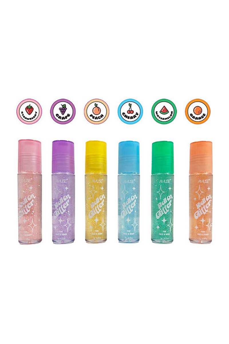 Amuse GL028 Roll on Shimmer Glitter for face & Body - 36 pcs