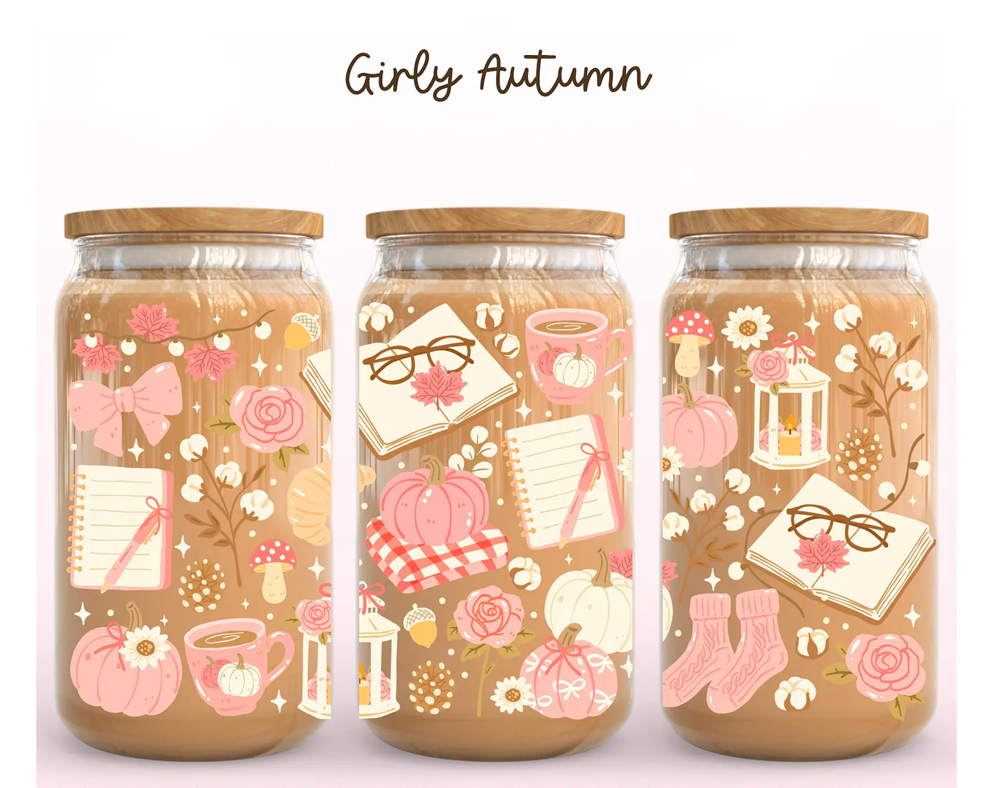 Girly Autumn Wrap UV DTF Sticker