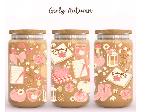 Girly Autumn Wrap UV DTF Sticker