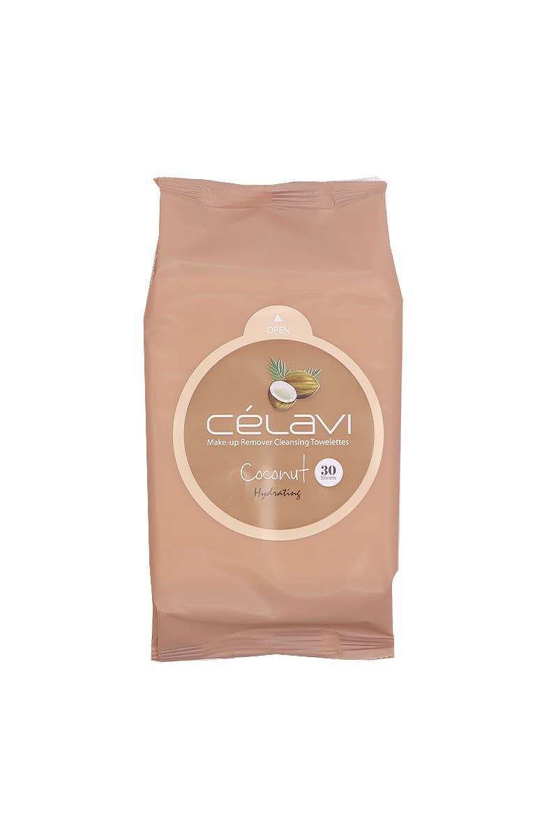 Celavi MT015 Coconut Makeup Cleansing Towelette - 6pc