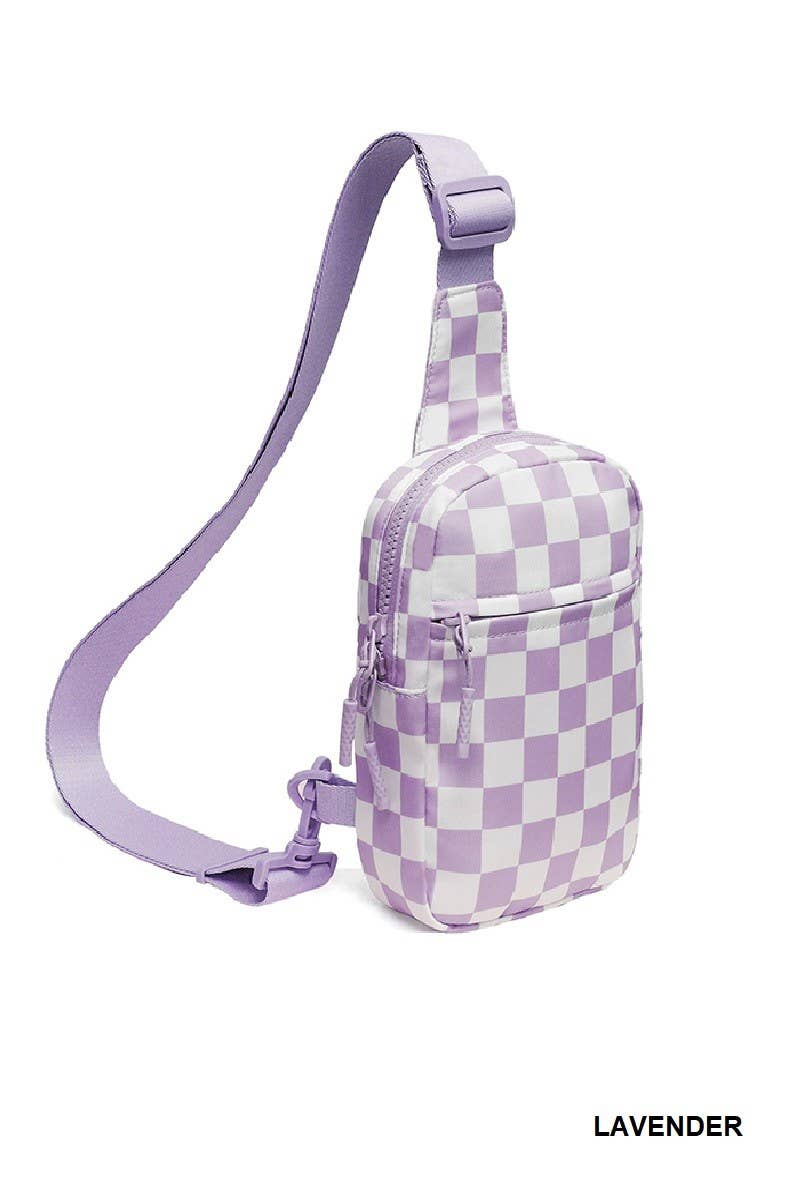 Mosaic Checkered Sling Bag