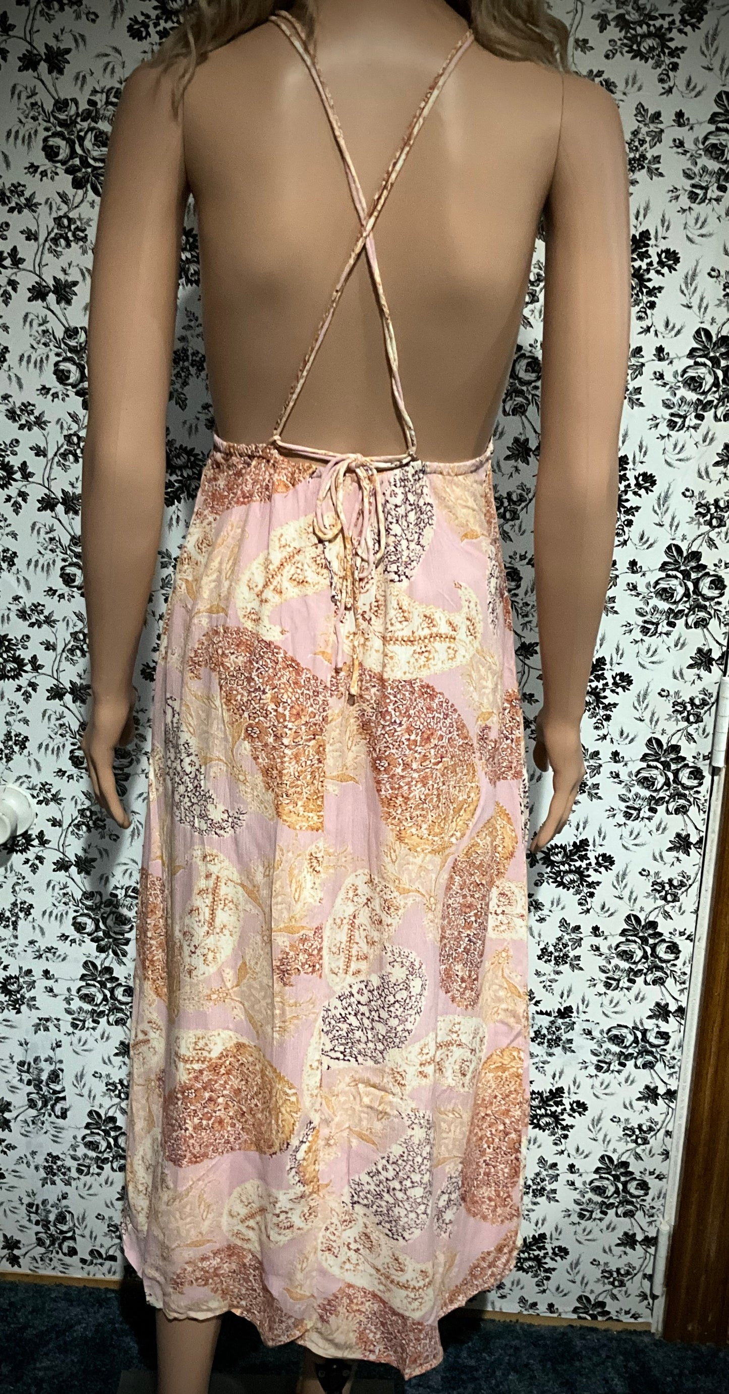 Pink maxi dress