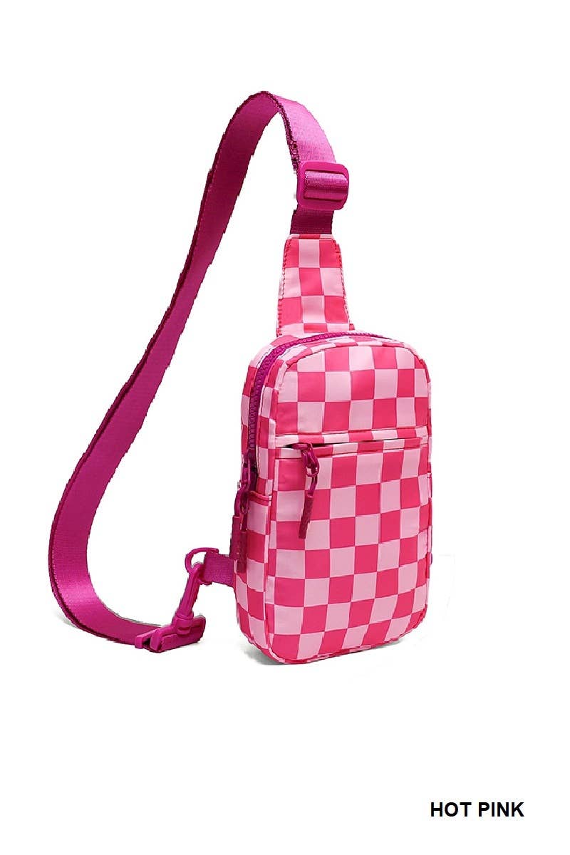 Mosaic Checkered Sling Bag