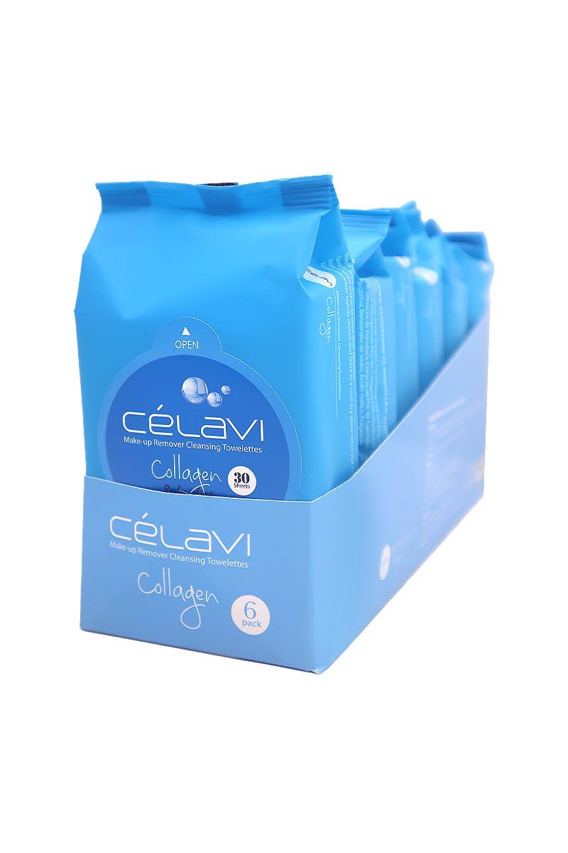 Celavi MT002 Collagen Makeup Cleansing Towelette - 6pc