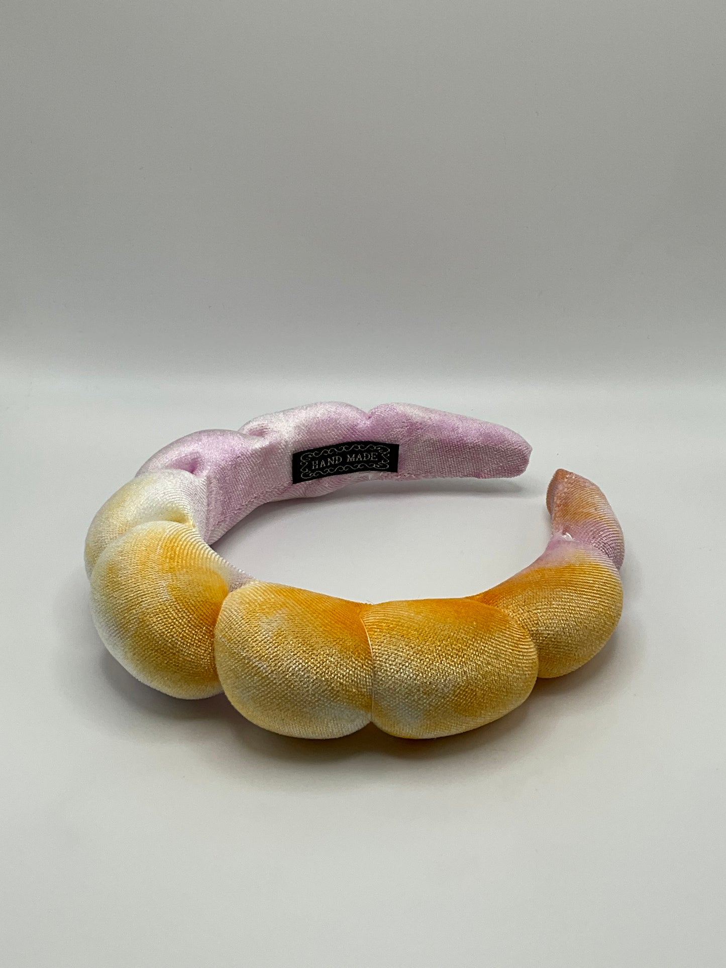 Tie dye spa headbands croissant style