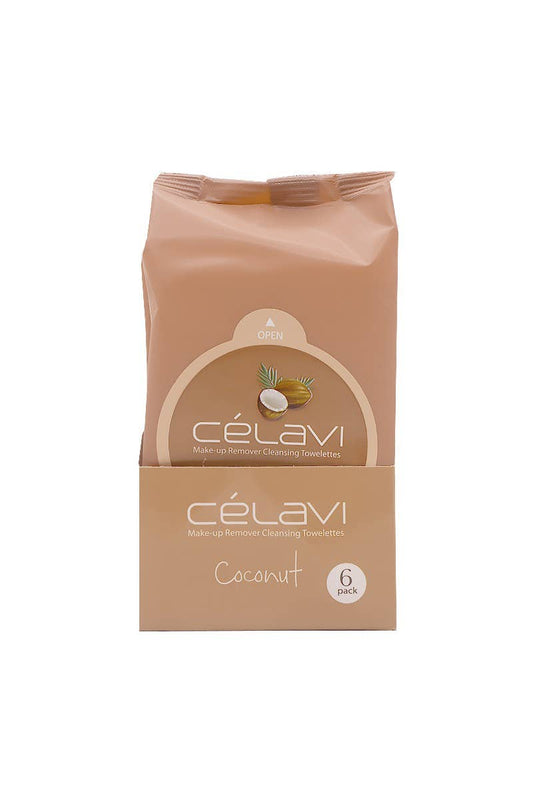 Celavi MT015 Coconut Makeup Cleansing Towelette - 6pc