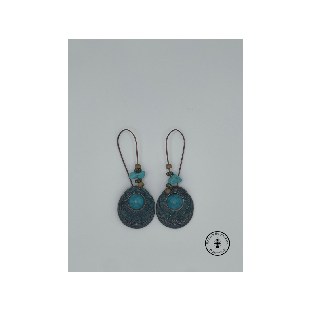 (Discounted) Western turquoise earrings