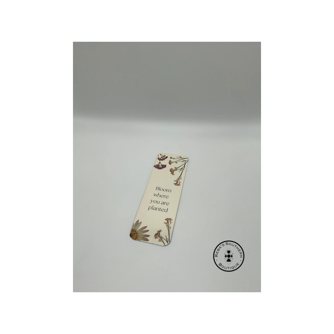 Bloom where you are planted bookmark