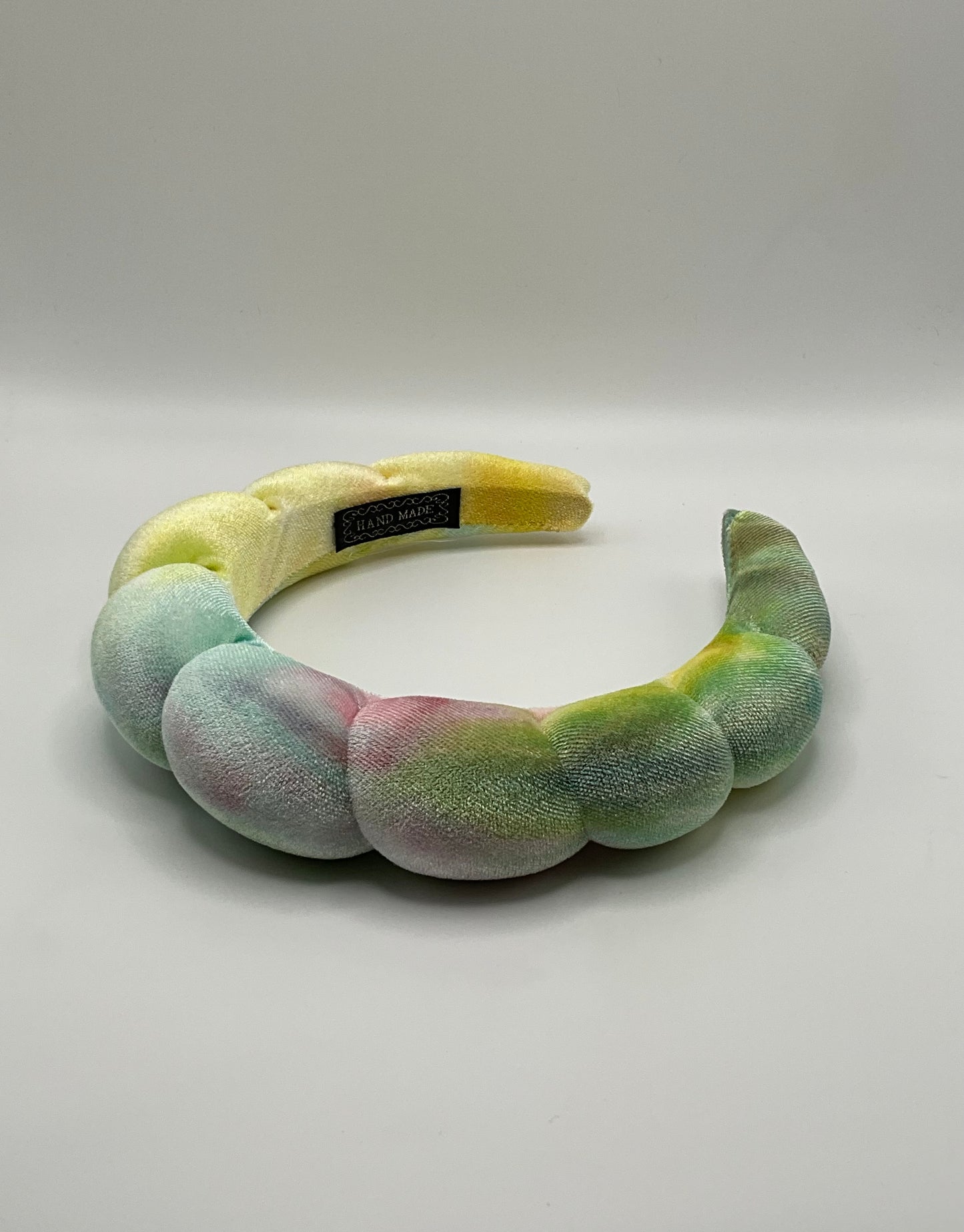 Tie dye spa headbands croissant style