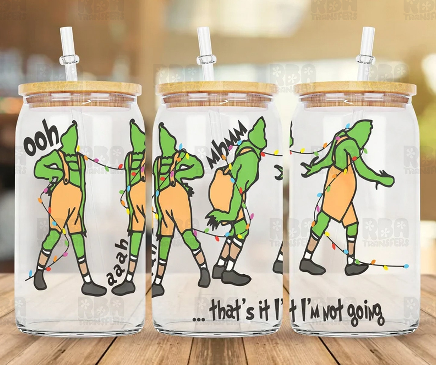 I'm Not Going Wrap UV DTF Sticker