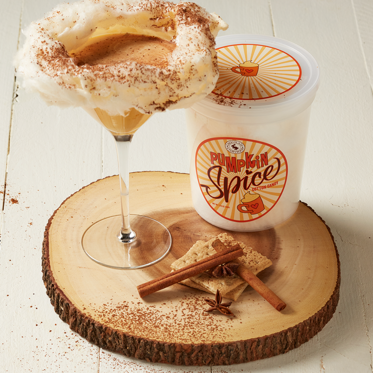 Pumpkin Spice Cotton Candy