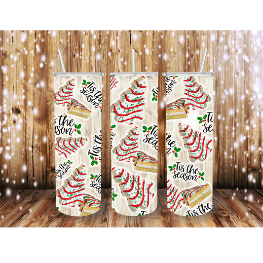 Tis The Season Tree Cake Tumbler