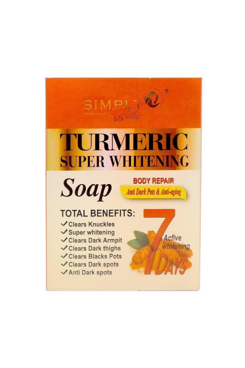 Simply Bella SIM007 Turmeric Super Whitening Soap - 12 pcs