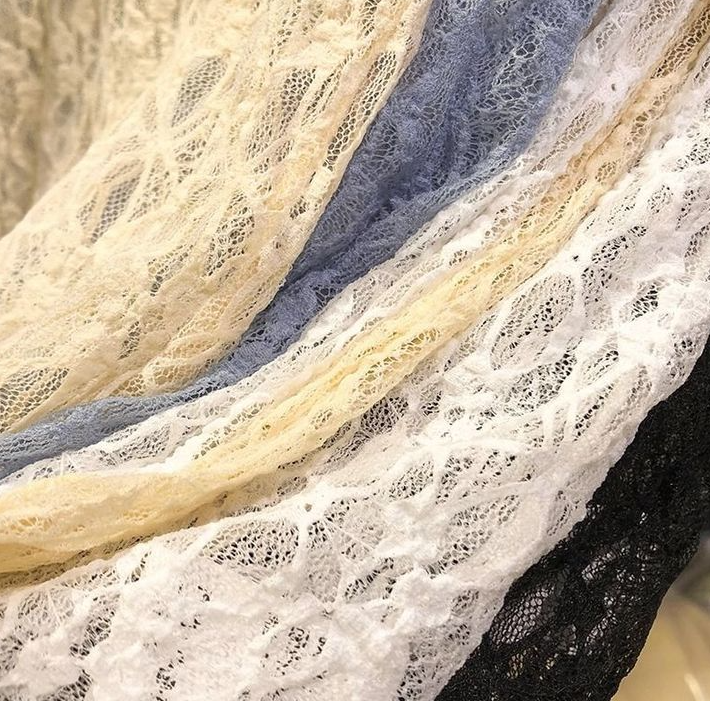 Textured Floral Lace Sheer Mesh see through Layering Top