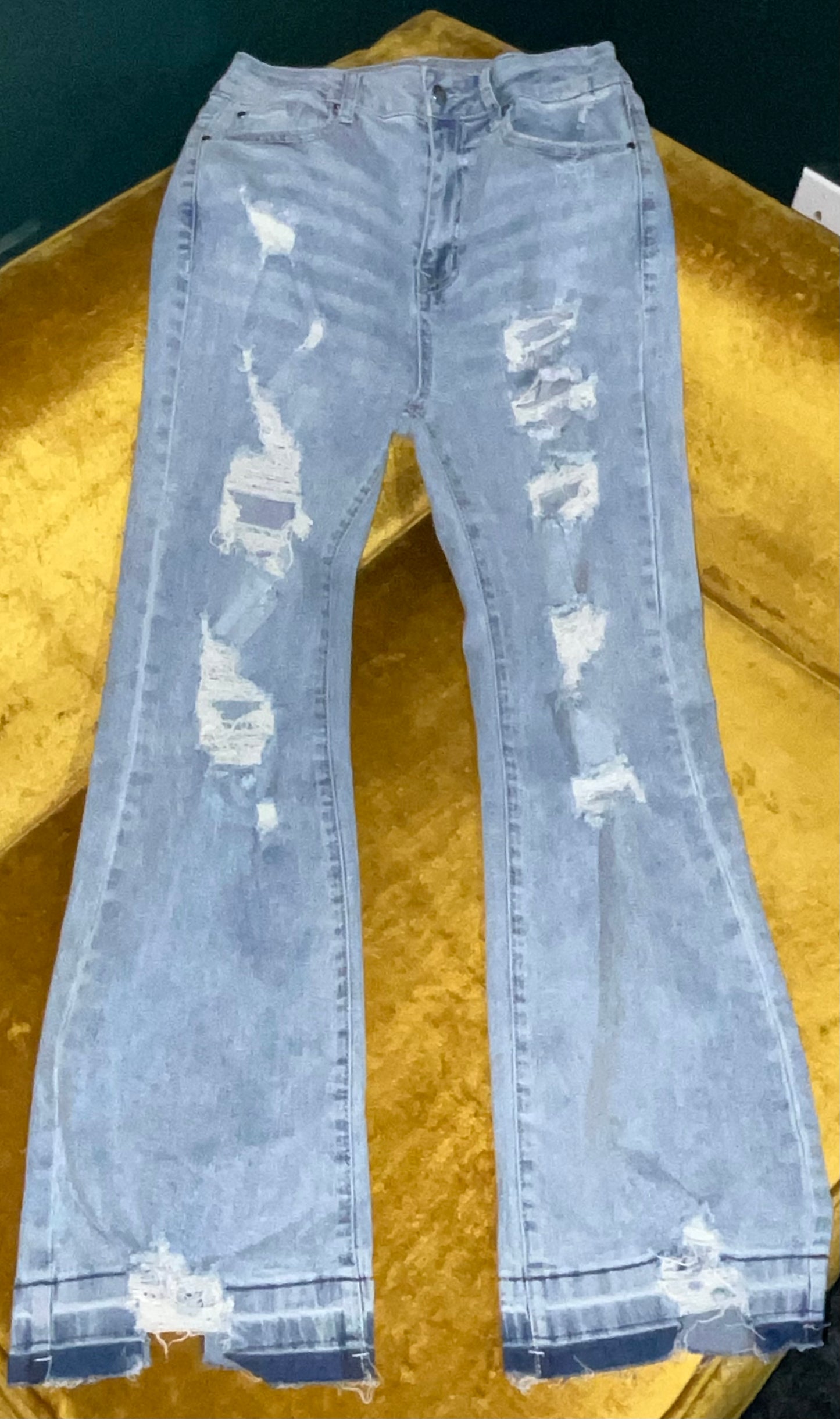 Sky blue vintage jeans mid rise